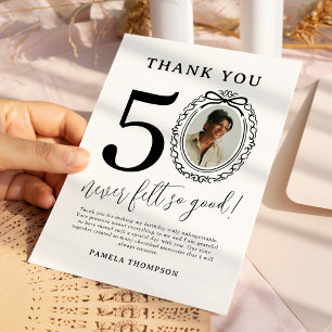 Cartão de agradecimento de foto de 50º aniversário