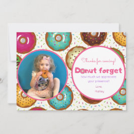 Cartão de Agradecimento de Foto de Aniversário com