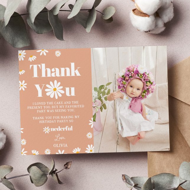 Cartão de Agradecimento de Foto de Aniversário da  (Criador carregado)