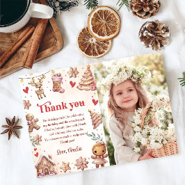 Cartão de agradecimento de foto de aniversário de 