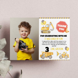 Cartão de Agradecimento de Foto de Aniversário de 