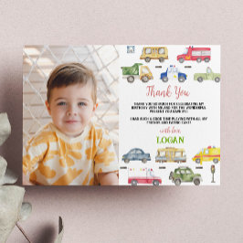 Cartão de Agradecimento de Foto de Aniversário de 