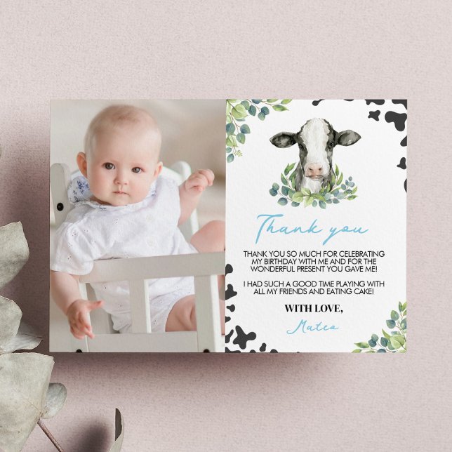 Cartão de Agradecimento de Foto de Aniversário de  (Criador carregado)