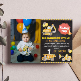 Cartão de Agradecimento de Foto de Aniversário de 