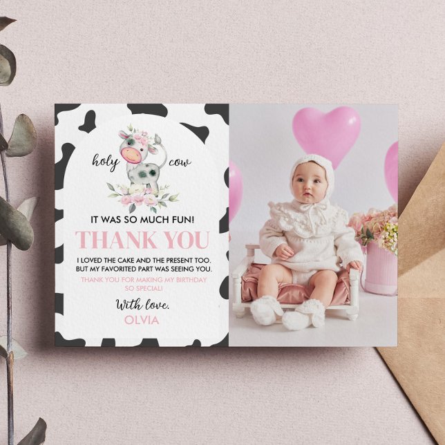 Cartão de Agradecimento de Foto de Aniversário de  (Criador carregado)