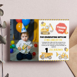Cartão de Agradecimento de Foto de Aniversário de 