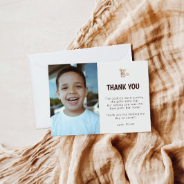 Cartão de agradecimento de foto de aniversário de