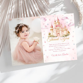 Cartão de agradecimento de foto de aniversário do 