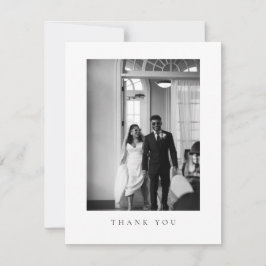 Cartão de Agradecimento de Foto de Casamento Forma
