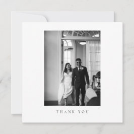 Cartão de Agradecimento de Foto de Casamento Forma