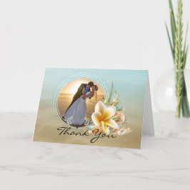 Cartão de Agradecimento de Foto de Casamento na Pr