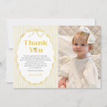 Cartão de Agradecimento de Foto de Chuvada de Bebê