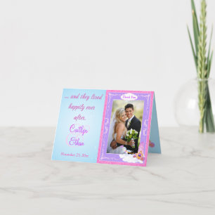 Cartão de Agradecimento de Foto de Conto de Fadas 