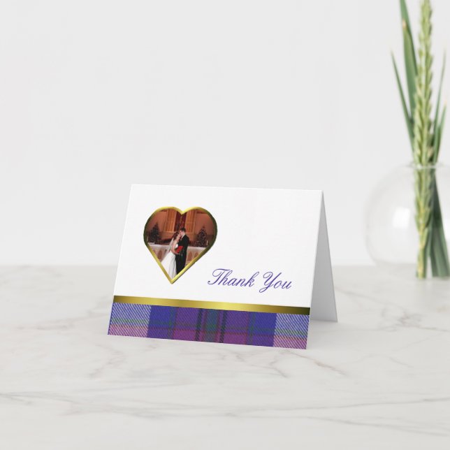 Cartão de agradecimento de foto do coração Orgulho (Frente)