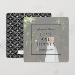 Cartão de Agradecimento de Foto Personalizada Art 
