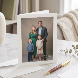 Cartão de Agradecimento de Foto Personalizada em M