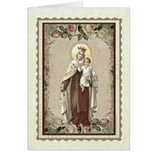 Cartão de Agradecimento de Funeral Católico de Con