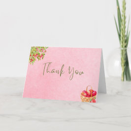 Cartão de Agradecimento de Maçã Rústica – Maçã de 