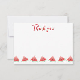 Cartão de Agradecimento de Melancia