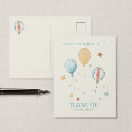 Cartão de Agradecimento de Postal do Festa Sonho d