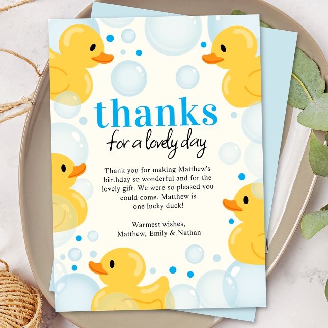 Cartão de Agradecimento de Primeiro Aniversário do (Criador carregado)