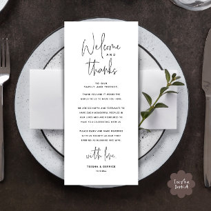 Cartão de Agradecimento de Recepção de Casamento B