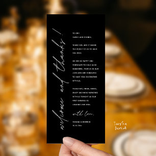Cartão de Agradecimento de Recepção de Casamento M