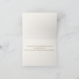 Cartão de Agradecimento de Segundo Casamento Minim