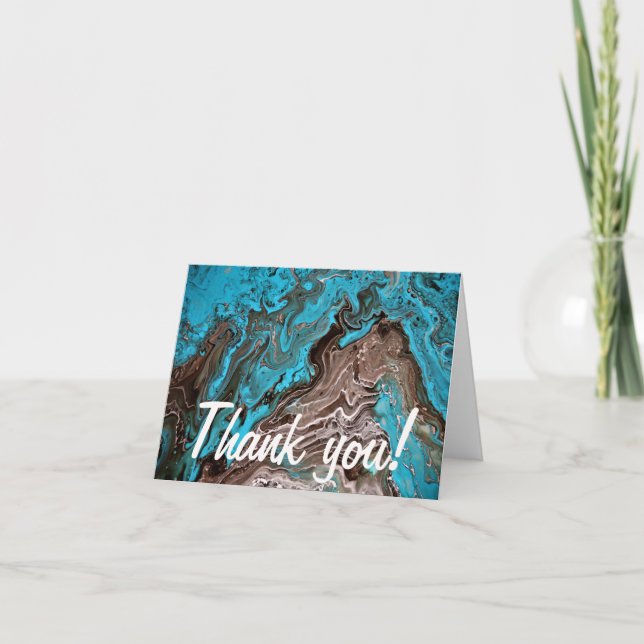 Cartão De Agradecimento "De volta ao Bayou Azul" (Frente)