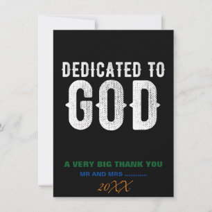 CARTÃO DE AGRADECIMENTO DEDICADO A DEUS BRANCO PERSONALIZÁVEL LEGAL