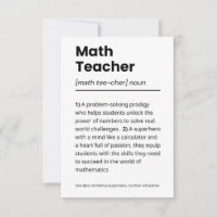 Definição de Professores de Matemática, Apreciação