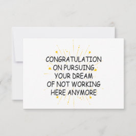 Cartão De Agradecimento deixando presentes de felicitações de colega