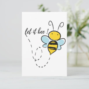 Cartão De Agradecimento Deixe estar, citação motivadora desenhando a cam