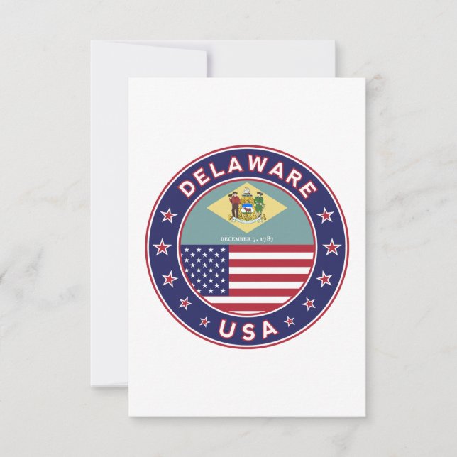 Cartão De Agradecimento Delaware (Frente)