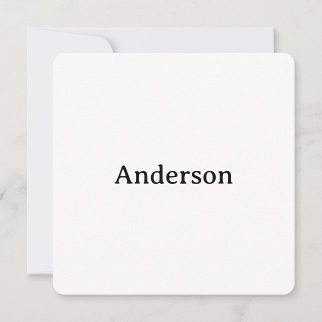 Cartão De Agradecimento Delete Text Replace Own Design 5.25" Rounded (Frente)