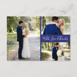 Cartão De Agradecimento Delfts Blauw | Colagem De Fotos Do Delft Blue Obri