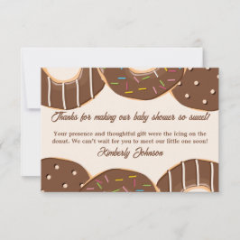 Cartão De Agradecimento Delícia de Donut de Chocolate