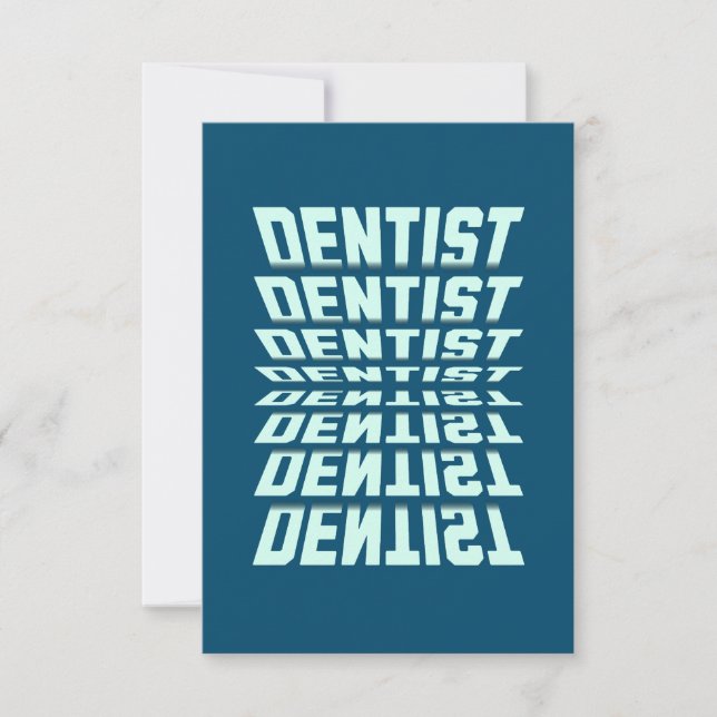 Cartão De Agradecimento Dentist Rolodex (Frente)