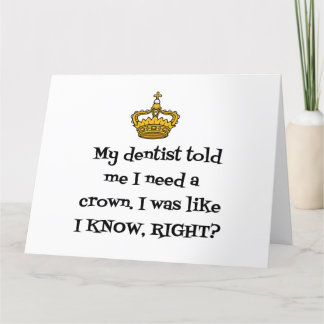 CARTÃO DE AGRADECIMENTO DENTISTA CROWN