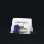 Cartão De Agradecimento Dentro de Casamento de Rosa Azul Elegante com Mari<br><div class="desc">Esta bela carta é a forma perfeita de obrigado dos seus convidados de casamento por fazerem parte do vosso dia especial. A frente apresenta um elegante rosa de cor azul, marinho gravado, longo e gravado, deitado ao seu lado, refletindo em água com um belo título de roteiro que lê "obrigado...</div>