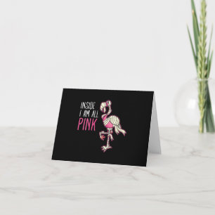 Cartão De Agradecimento Dentro I All Pink Flamingo Funny Flamingo
