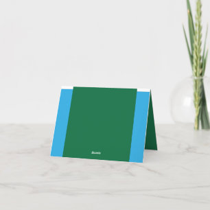 Cartão De Agradecimento Descubra a mistura perfeita de verde, Azure, Aqua,