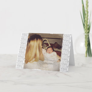 Cartão De Agradecimento Desde que eu esteja vivendo meu bebê você será