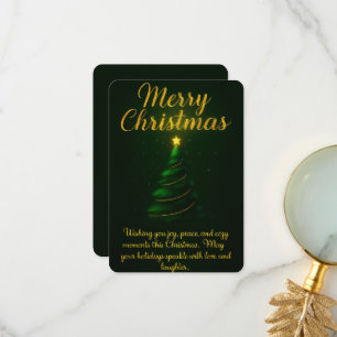 Cartão De Agradecimento - "Desejando um Feliz Natal"