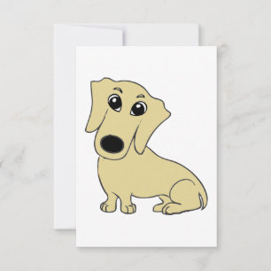 Cartão De Agradecimento desenho animado do Dachshund