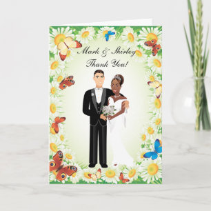 Cartão De Agradecimento Desenhos de Casamento