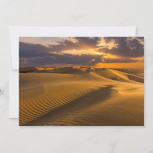 Cartão De Agradecimento Desertos Paisagem das dunas de areia