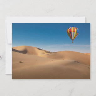 Cartão De Agradecimento Desertos Sand Dunes no Deserto de Dubai