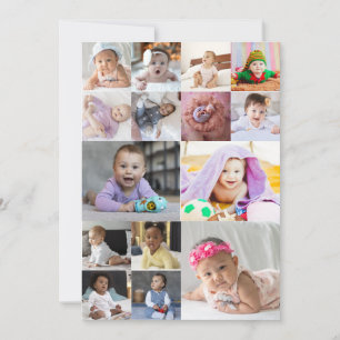 Cartão De Agradecimento Design da Sua Própria Colagem de Fotos 15