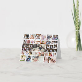 Cartão De Agradecimento Design da Sua Própria Colagem de Fotos 40